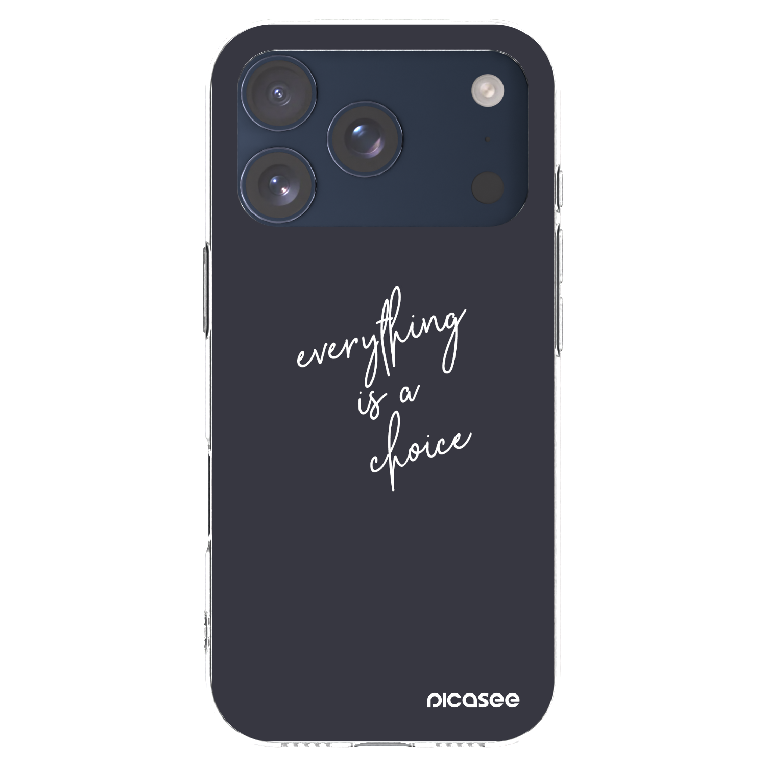 Picasee silikonska prozirna maskica za Apple iPhone 17 Pro - Everything is a choice