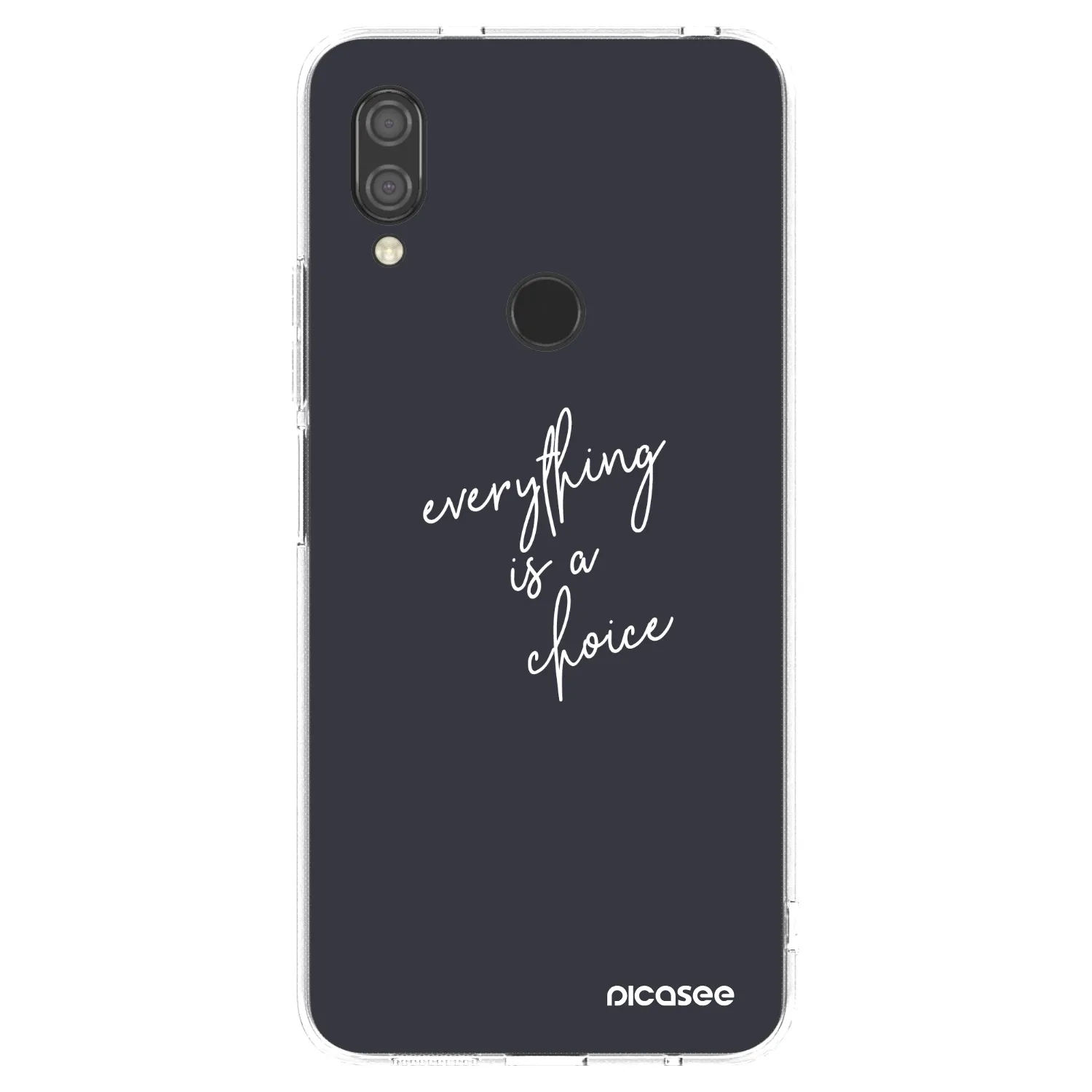 Picasee silikonska prozirna maskica za Xiaomi Redmi 7 - Everything is a choice
