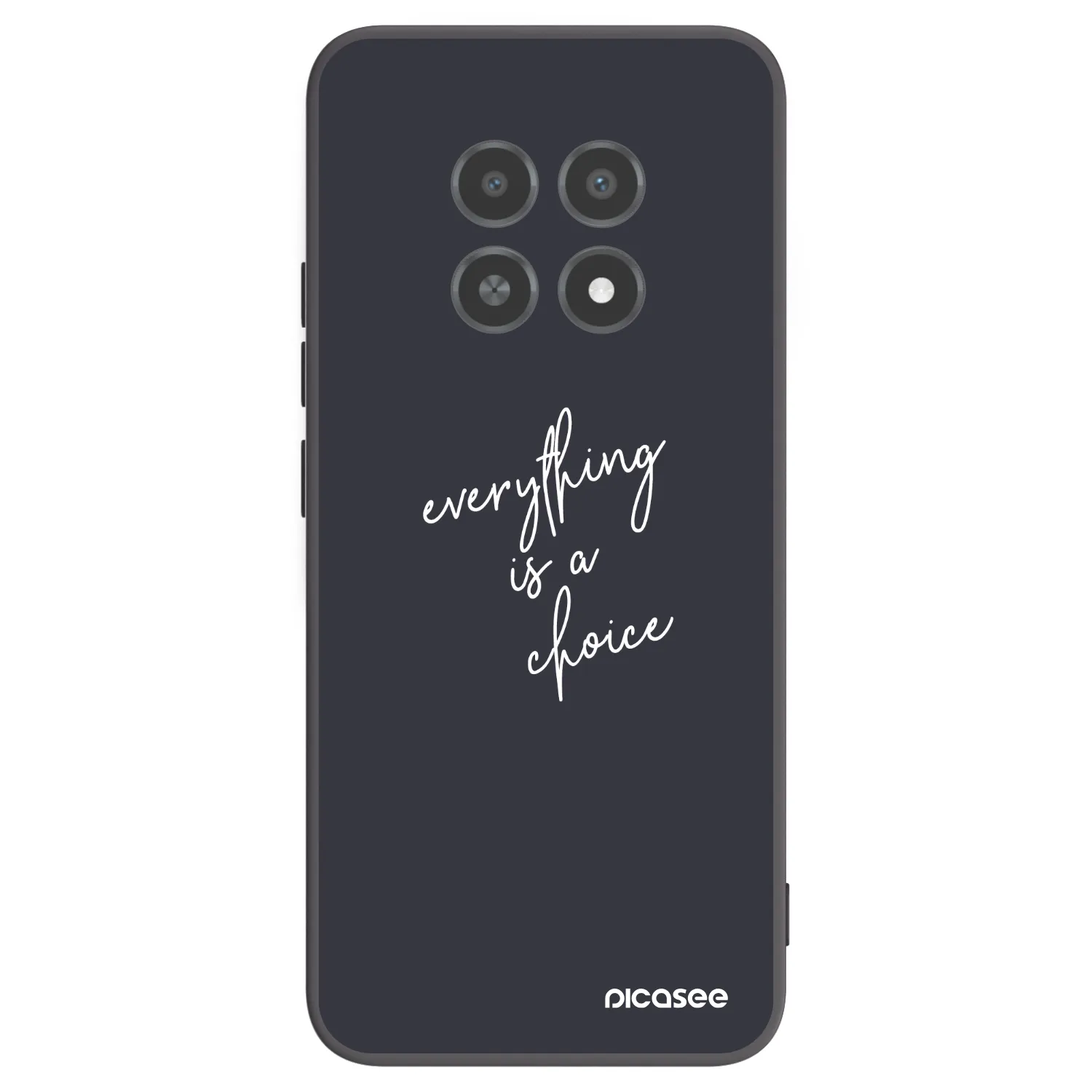 Picasee crna silikonska maskica za Realme 12X - Everything is a choice