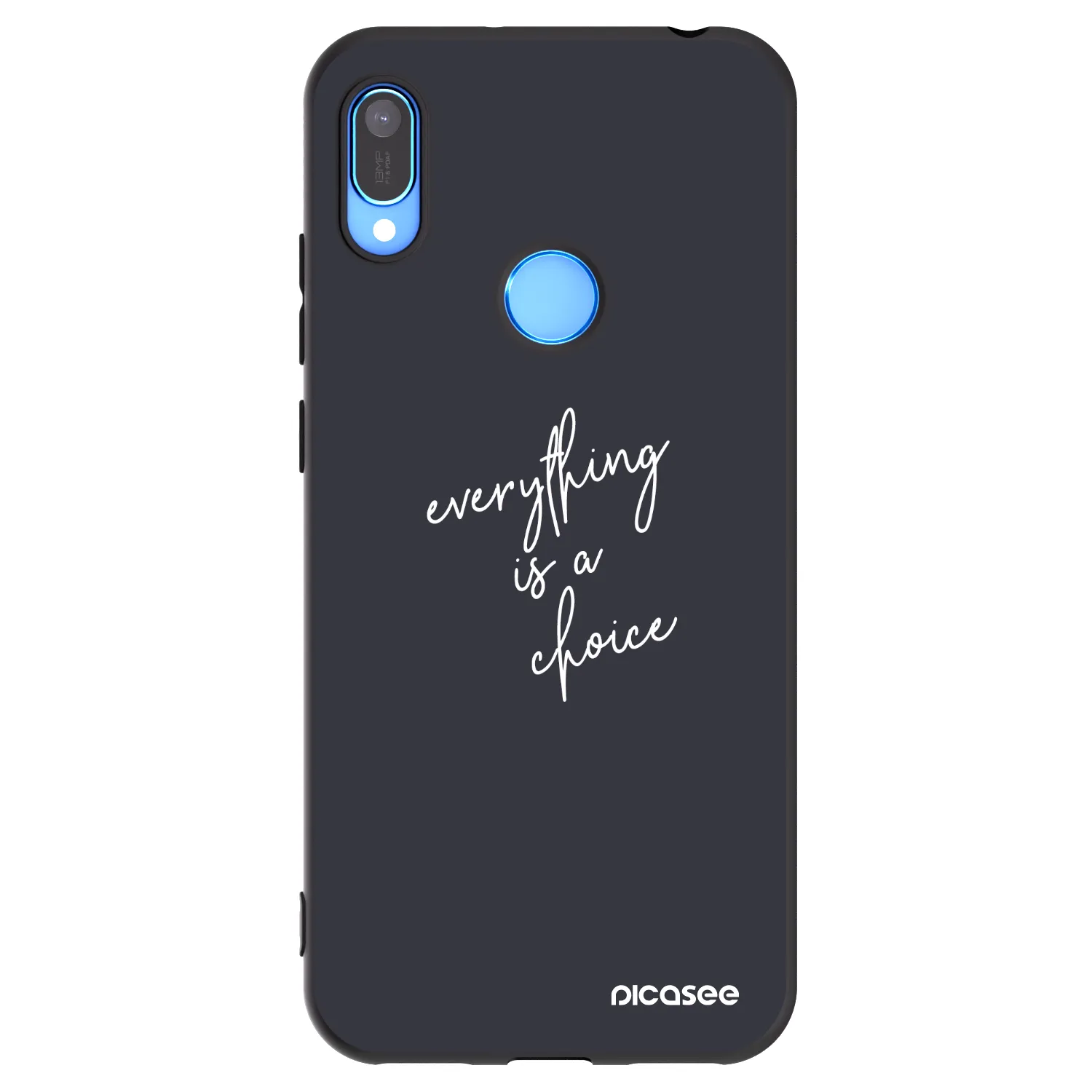 Picasee crna silikonska maskica za Huawei Y6 2019 - Everything is a choice