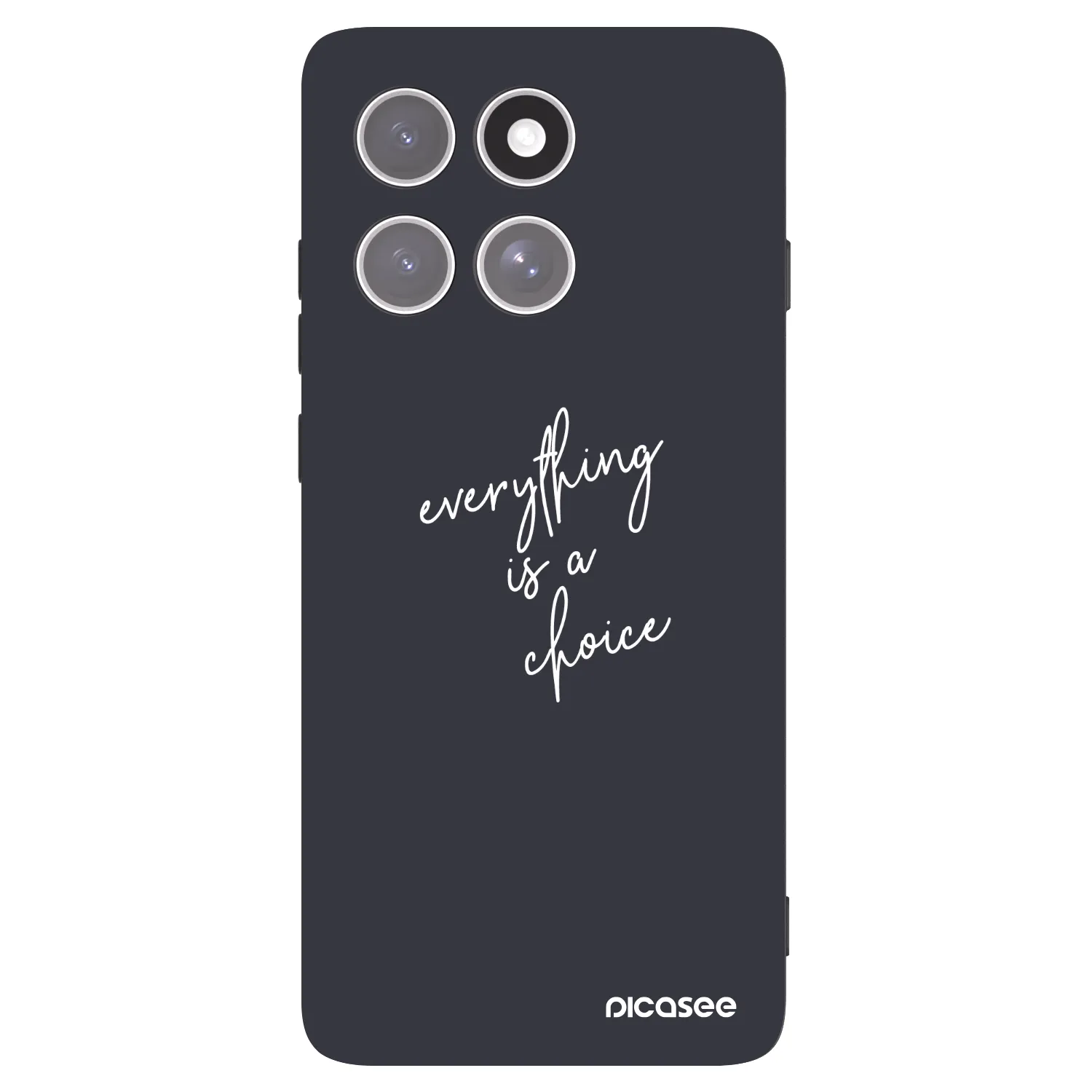 Picasee crna silikonska maskica za Motorola Edge 60 Pro - Everything is a choice