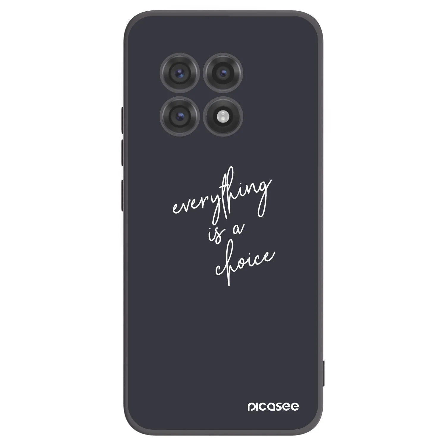 Picasee crna silikonska maskica za OnePlus 13R 5G - Everything is a choice