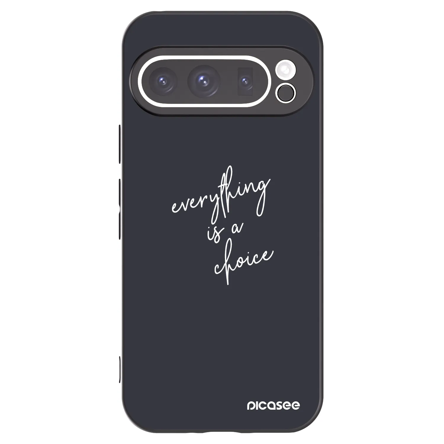 Picasee crna silikonska maskica za Google Pixel 9 Pro XL - Everything is a choice