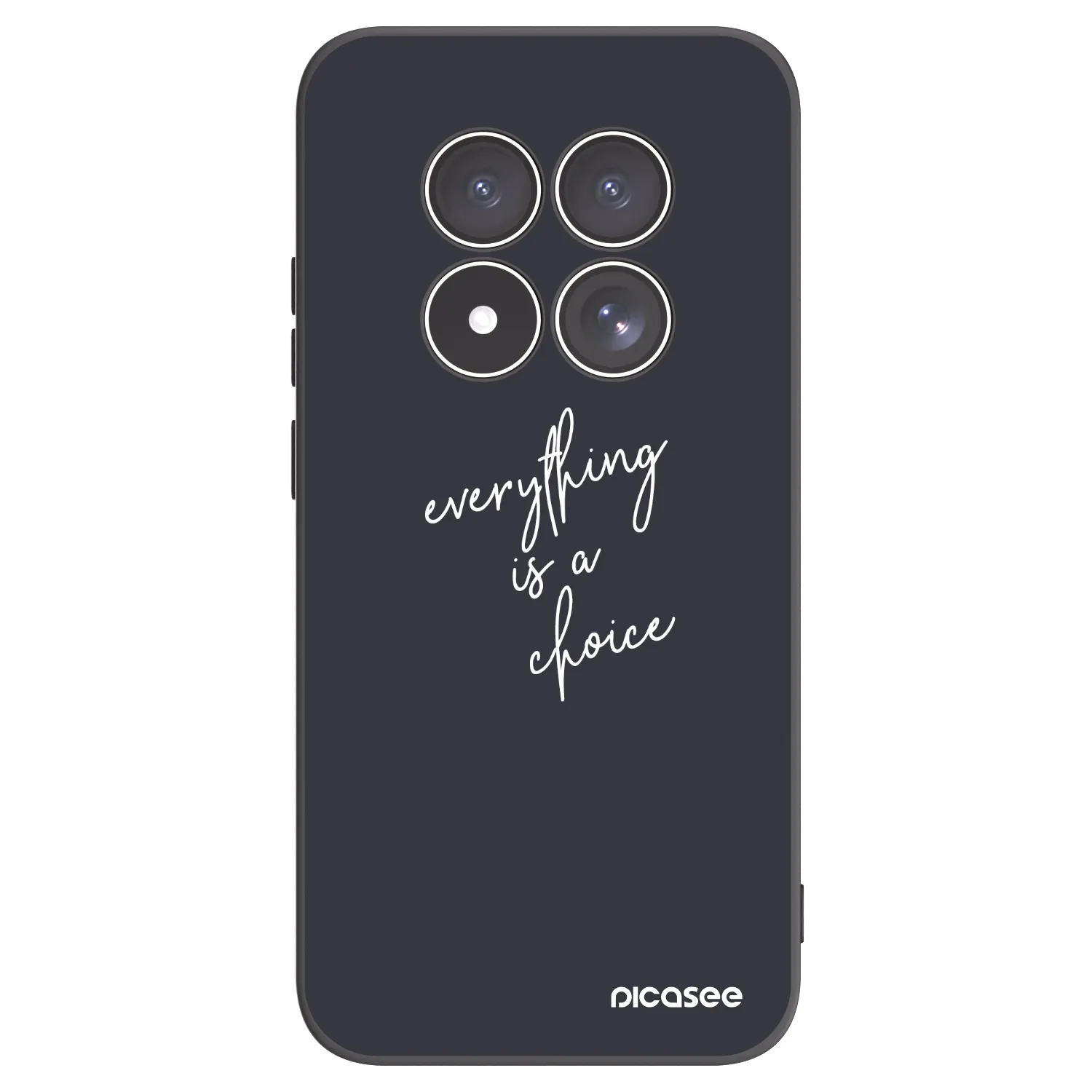 Picasee crna silikonska maskica za Xiaomi Redmi Note 15 Pro 4G - Everything is a choice