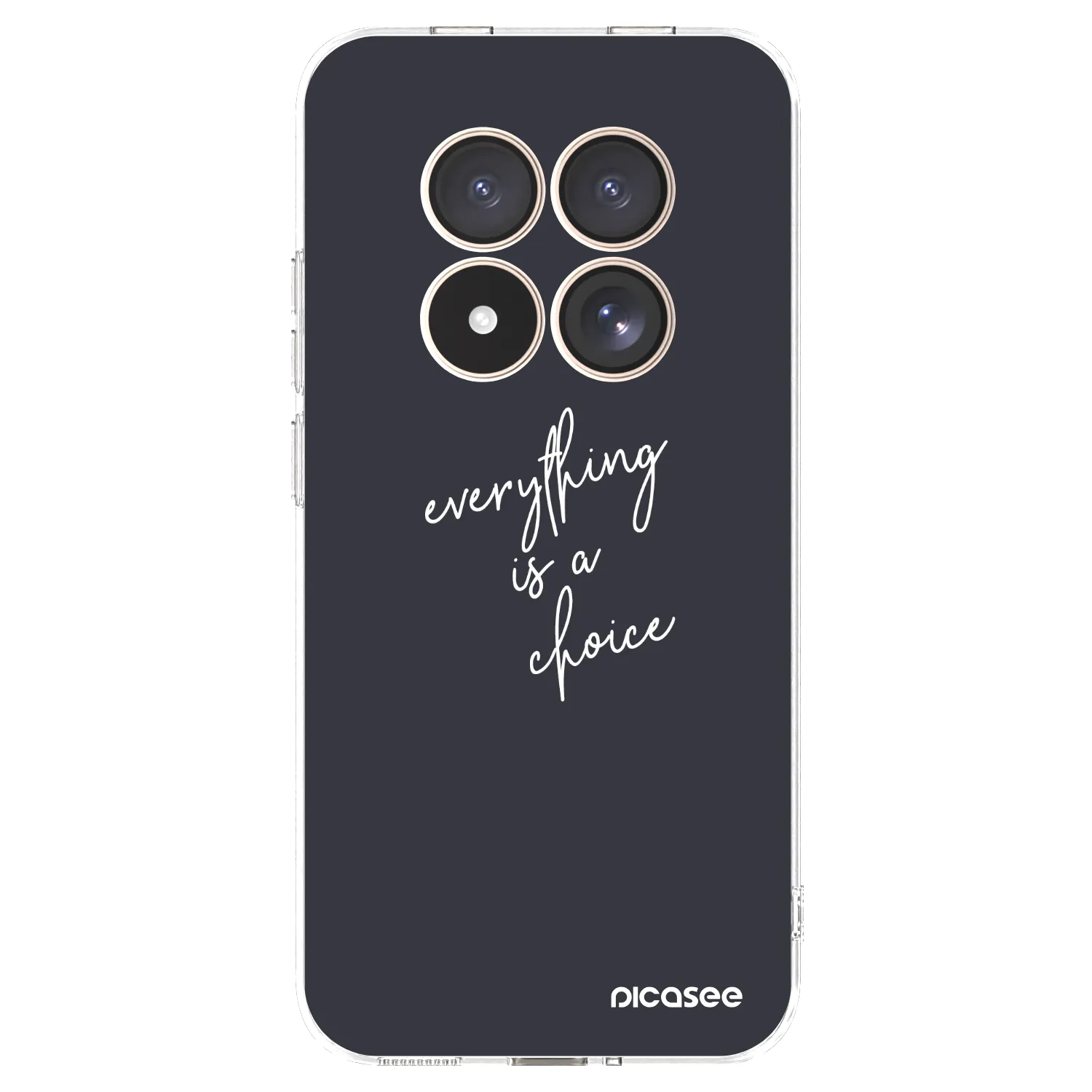 Picasee silikonska prozirna maskica za Xiaomi Redmi Note 15 Pro 4G - Everything is a choice