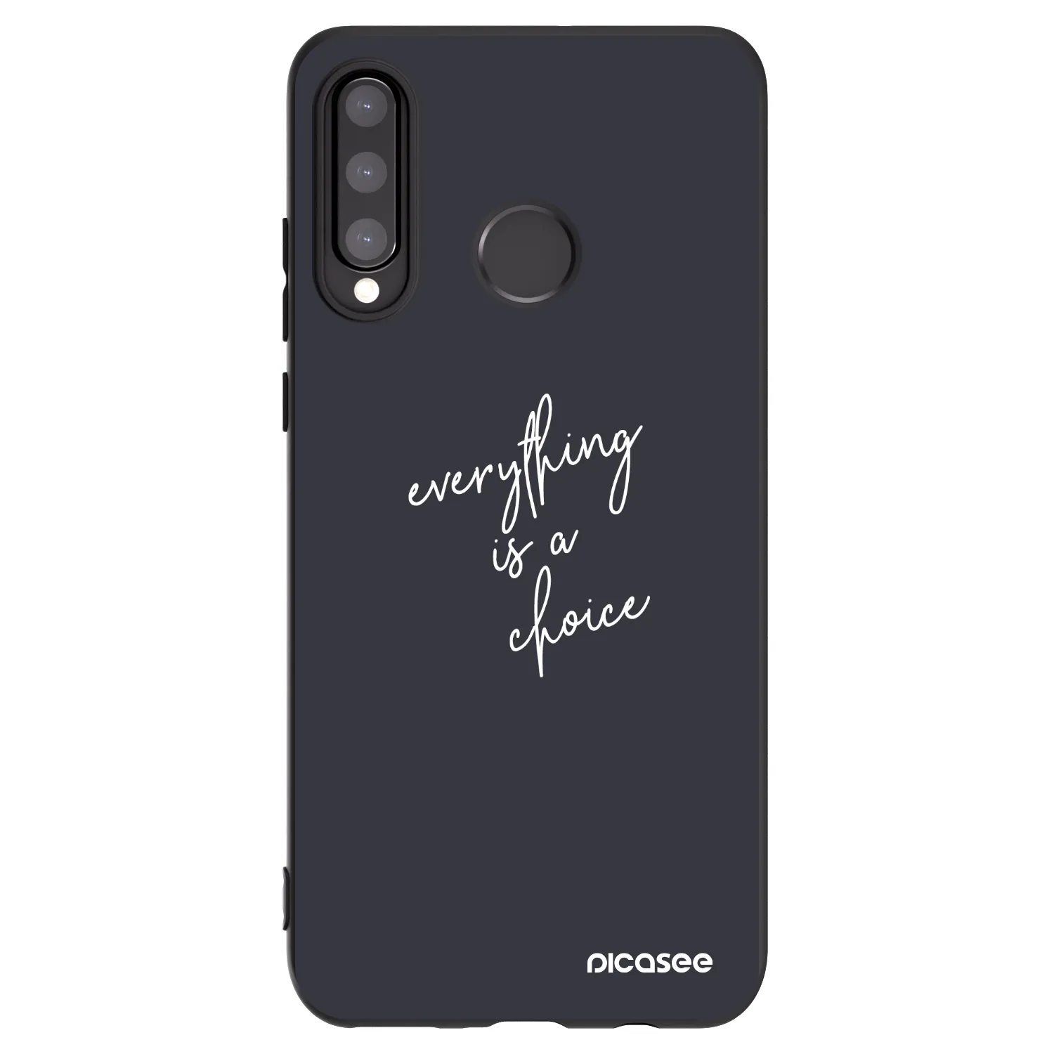 Picasee crna silikonska maskica za Huawei P30 Lite - Everything is a choice