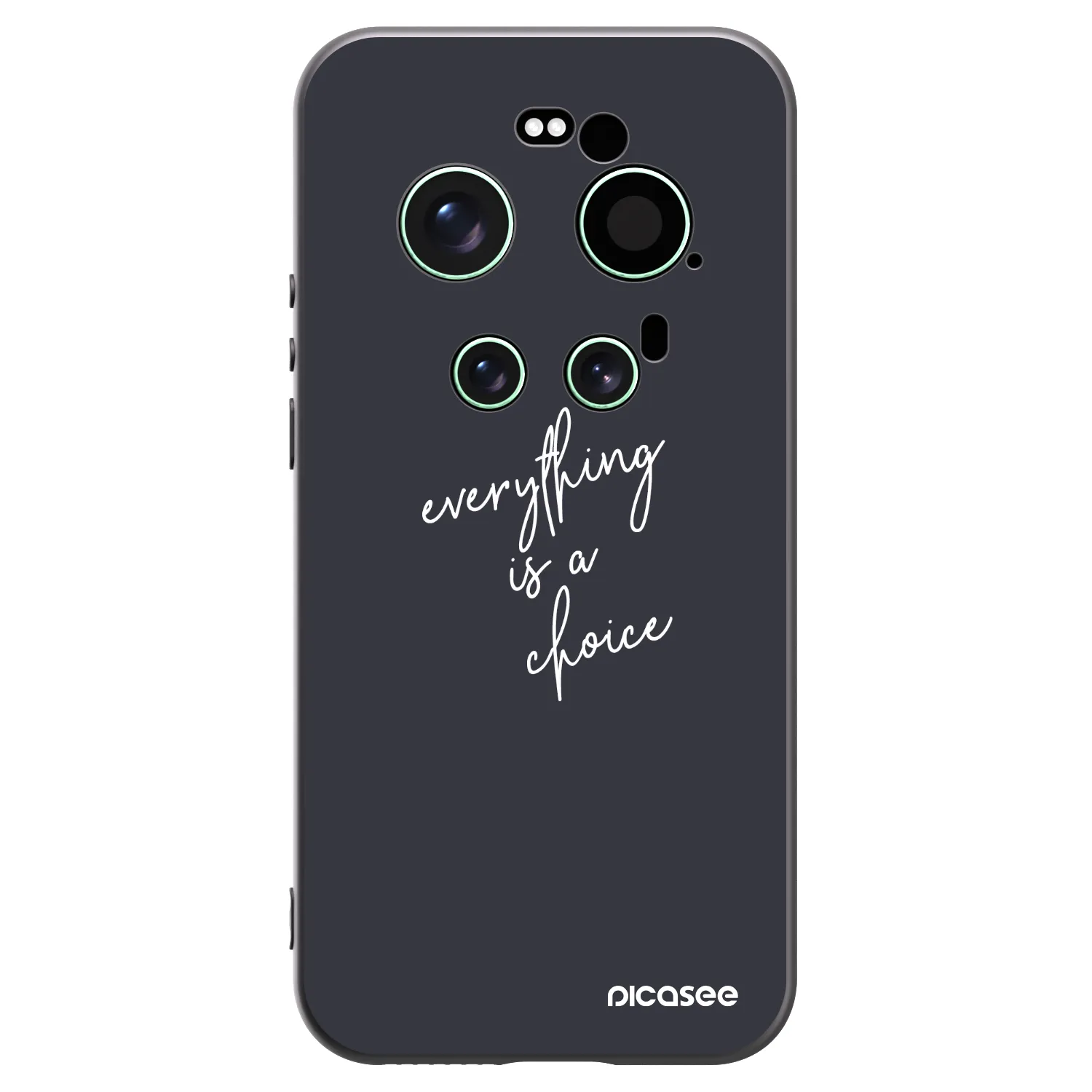 Picasee crna silikonska maskica za Xiaomi 17 Ultra - Everything is a choice