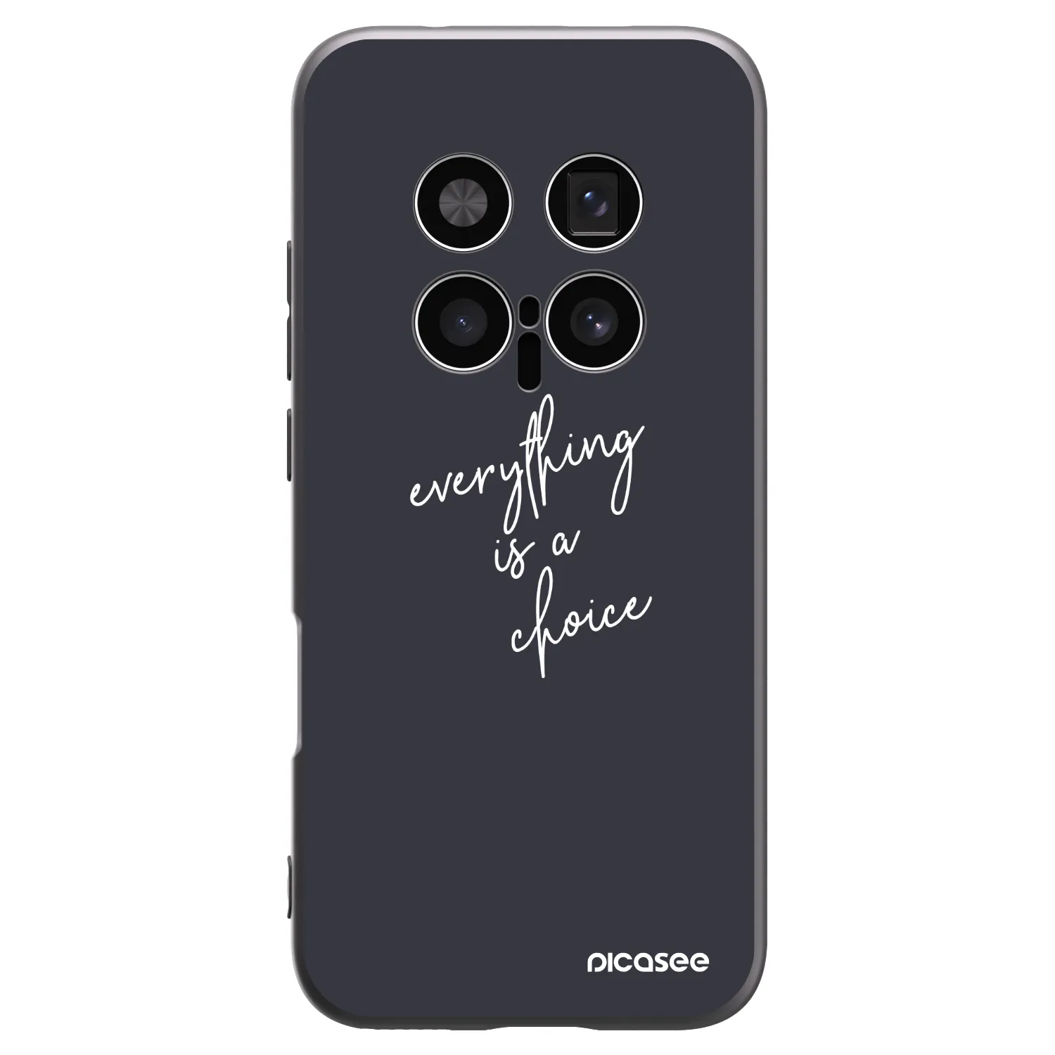 Picasee crna silikonska maskica za Honor Magic8 Pro 5G - Everything is a choice