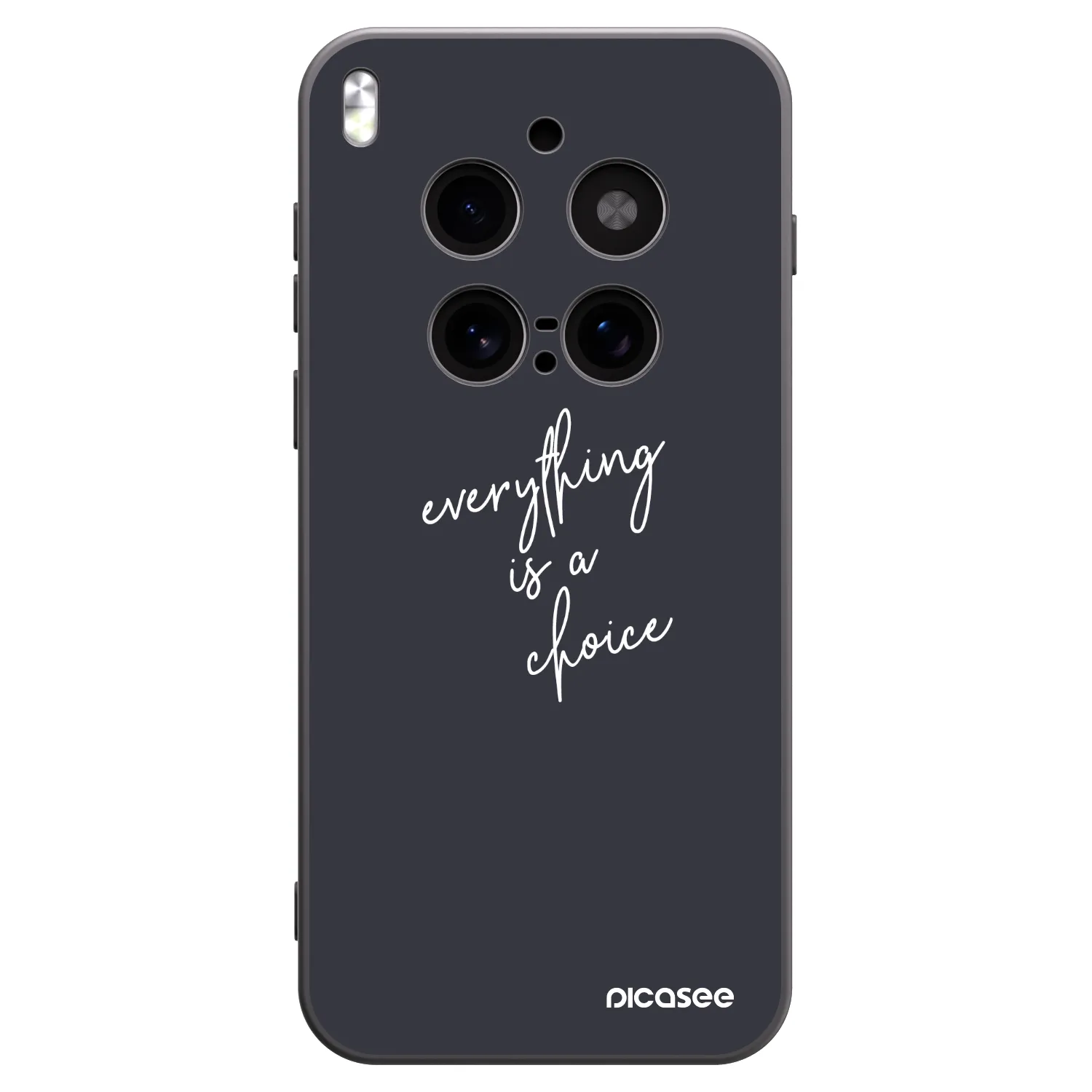 Picasee crna silikonska maskica za Vivo X300 Pro - Everything is a choice