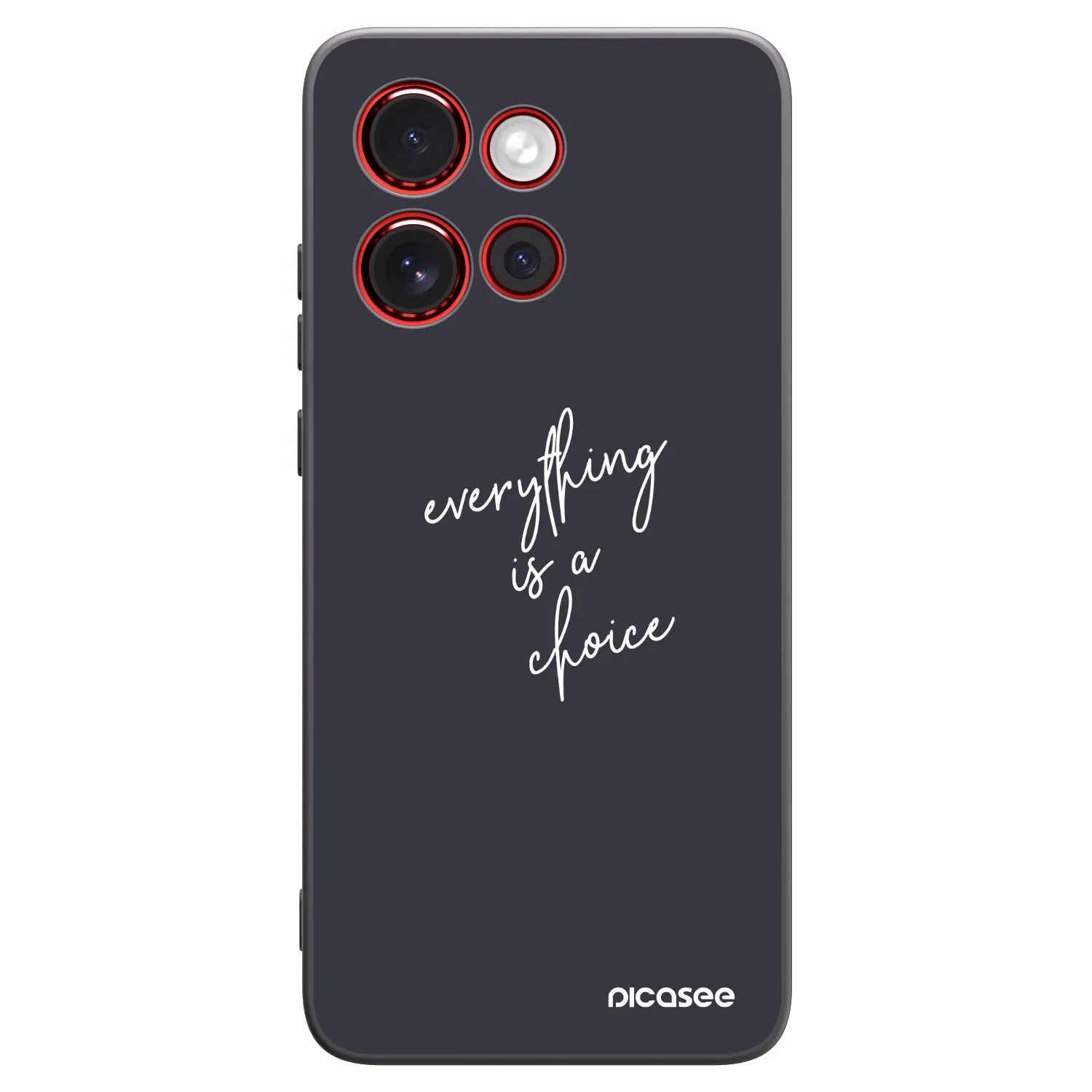 Picasee crna silikonska maskica za Motorola Edge 60 Neo 5G - Everything is a choice
