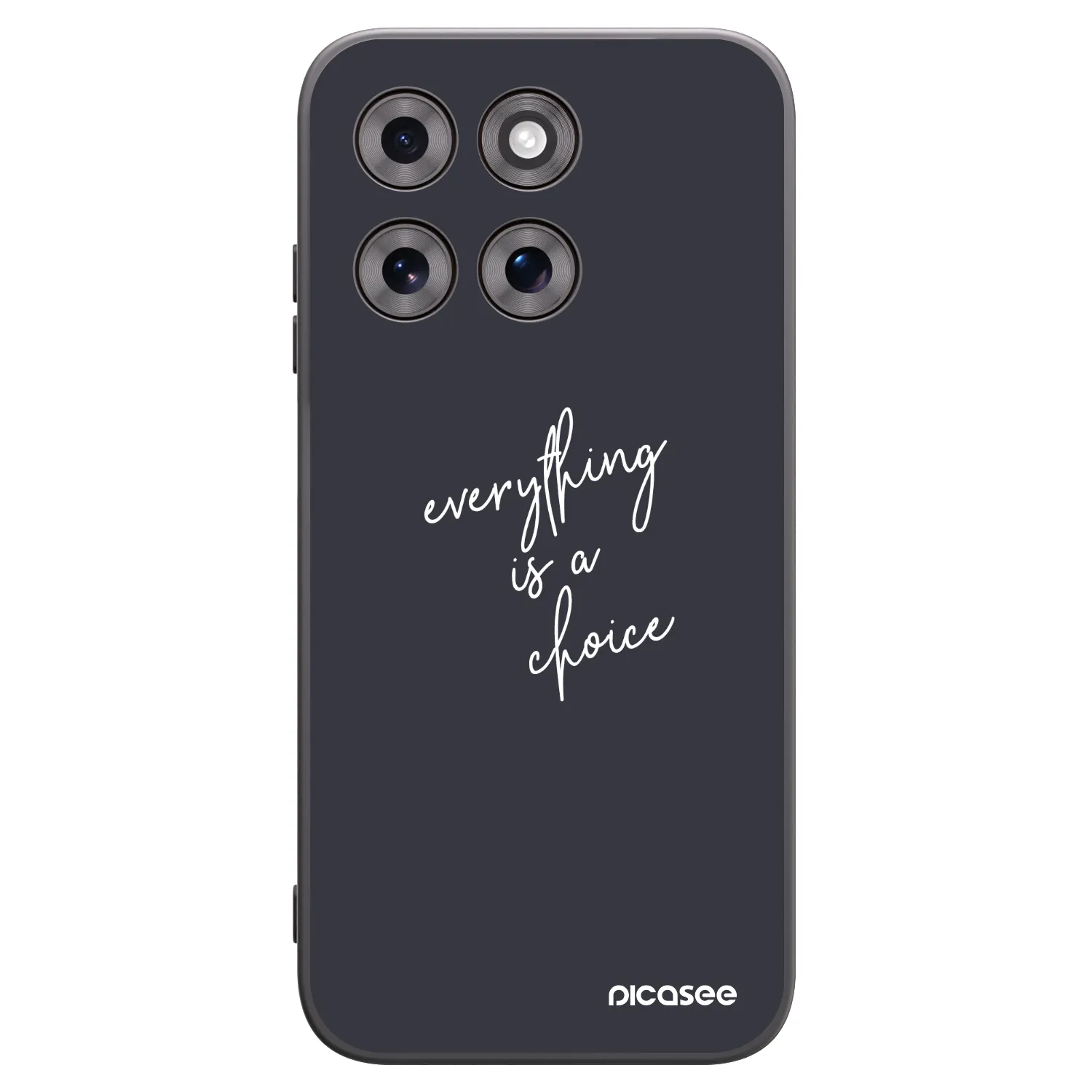 Picasee crna silikonska maskica za Motorola Moto G77 - Everything is a choice