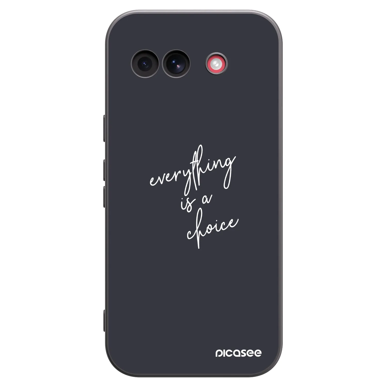 Crna silikonska maskica za Google Pixel 10a - Everything is a choice