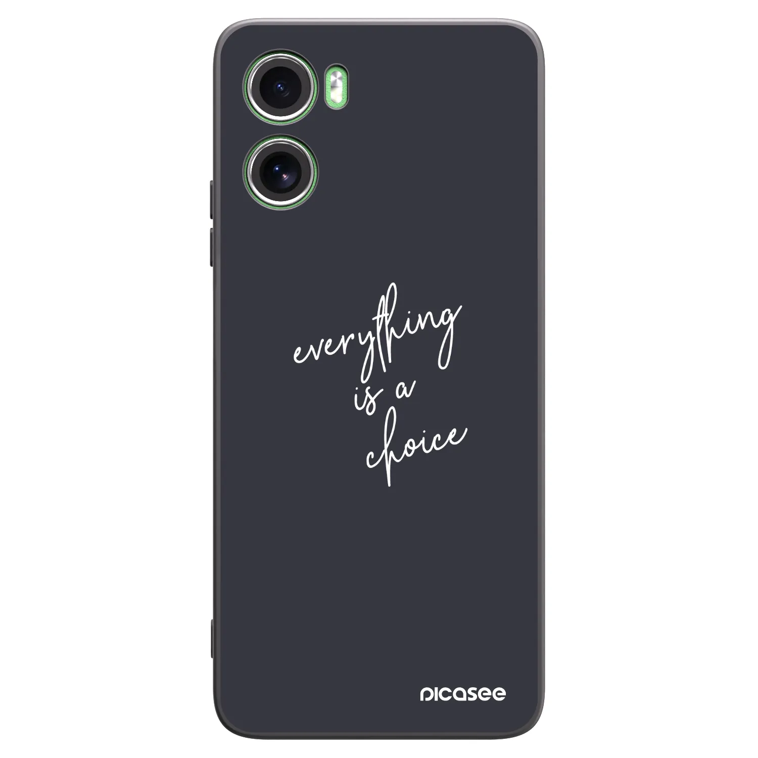 Picasee crna silikonska maskica za Motorola Moto G06 - Everything is a choice