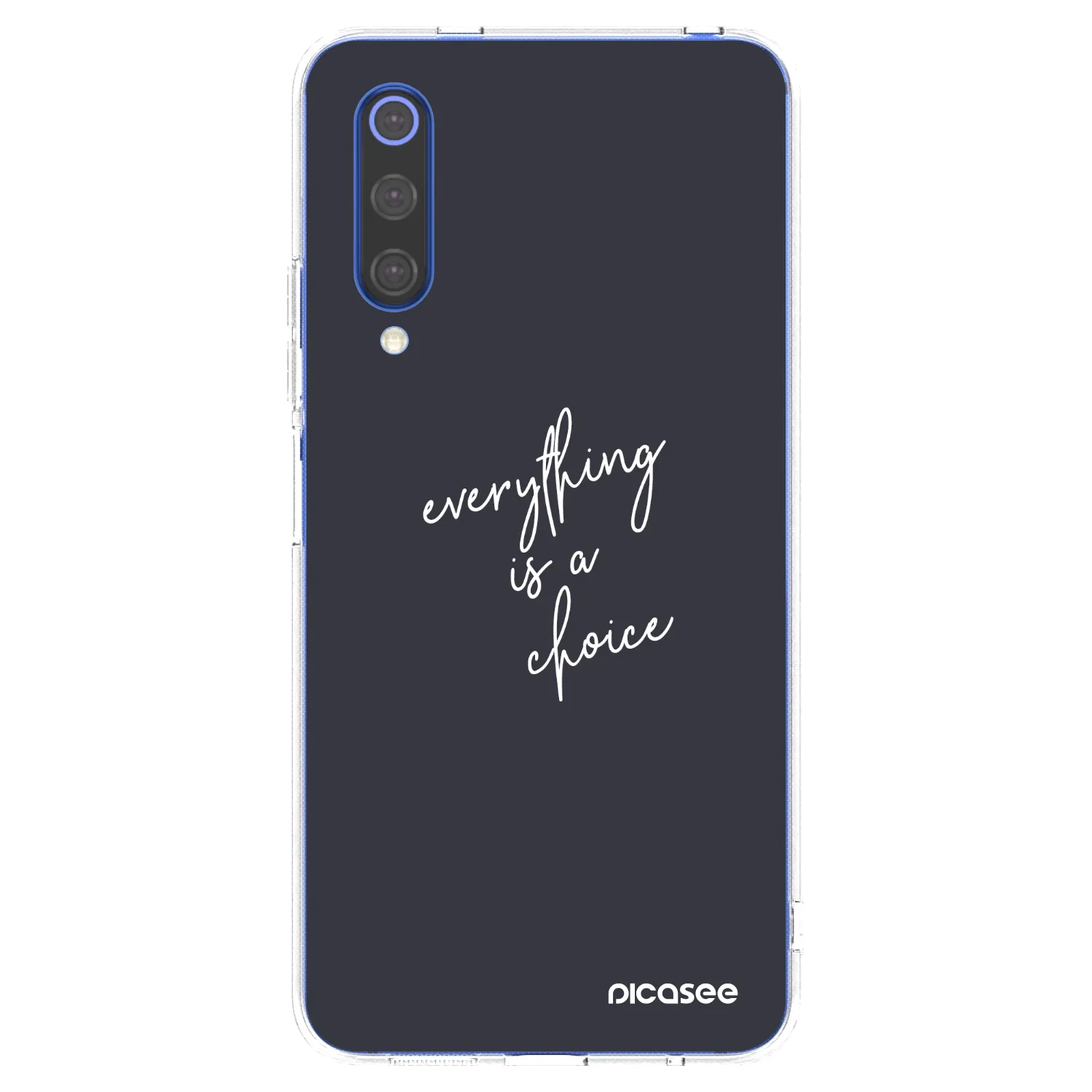 Picasee silikonska prozirna maskica za Xiaomi Mi 9 SE - Everything is a choice