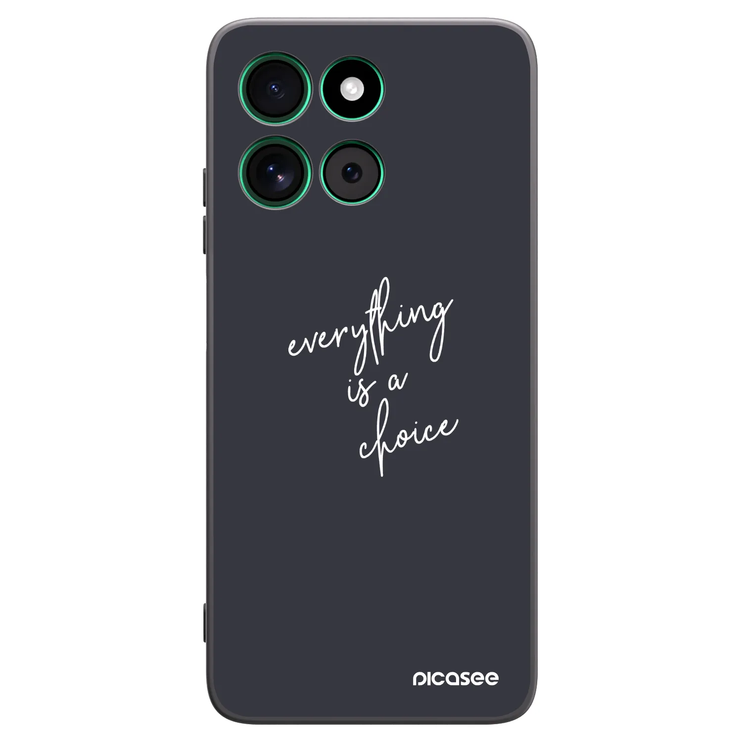 Picasee crna silikonska maskica za Motorola Moto G57 Power - Everything is a choice