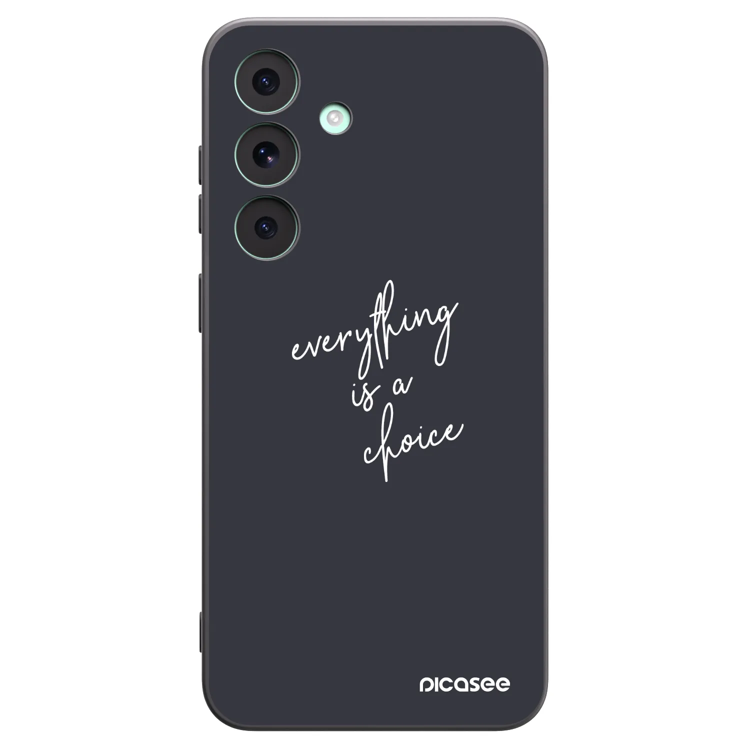 Picasee crna silikonska maskica za Samsung Galaxy S26 FE - Everything is a choice