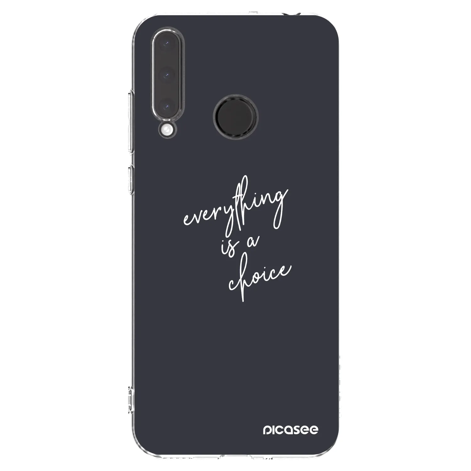 Picasee silikonska prozirna maskica za Honor 20 Lite - Everything is a choice