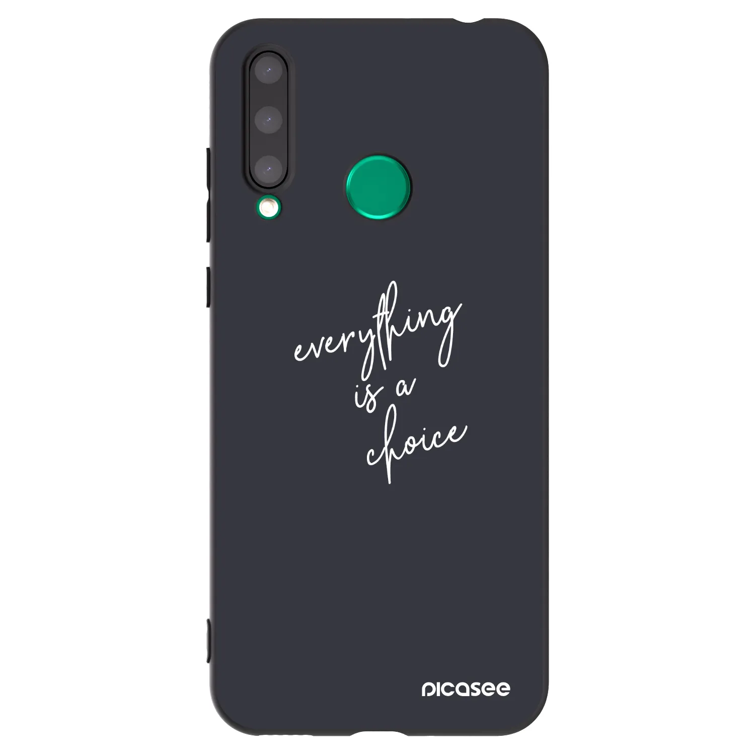 Picasee crna silikonska maskica za Honor 20 Lite - Everything is a choice