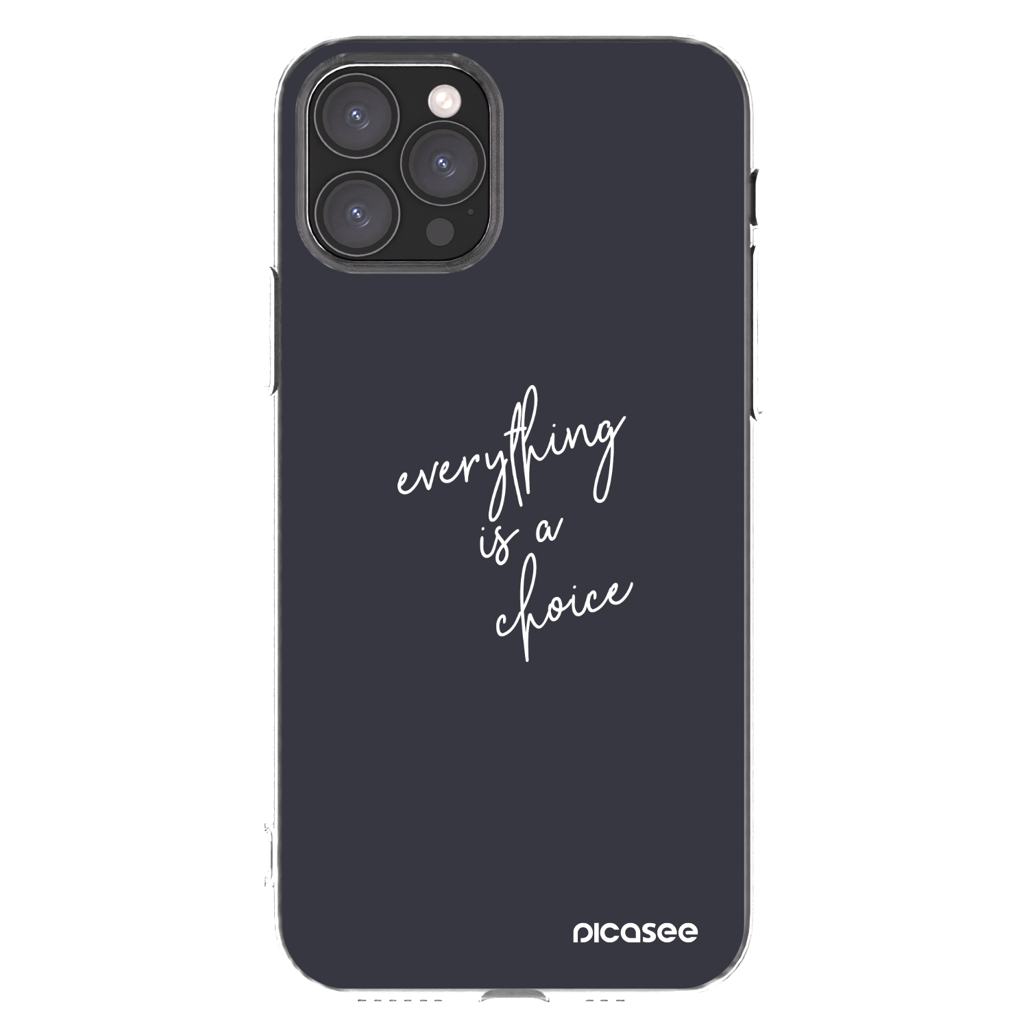 Picasee silikonska prozirna maskica za Apple iPhone 11 Pro - Everything is a choice
