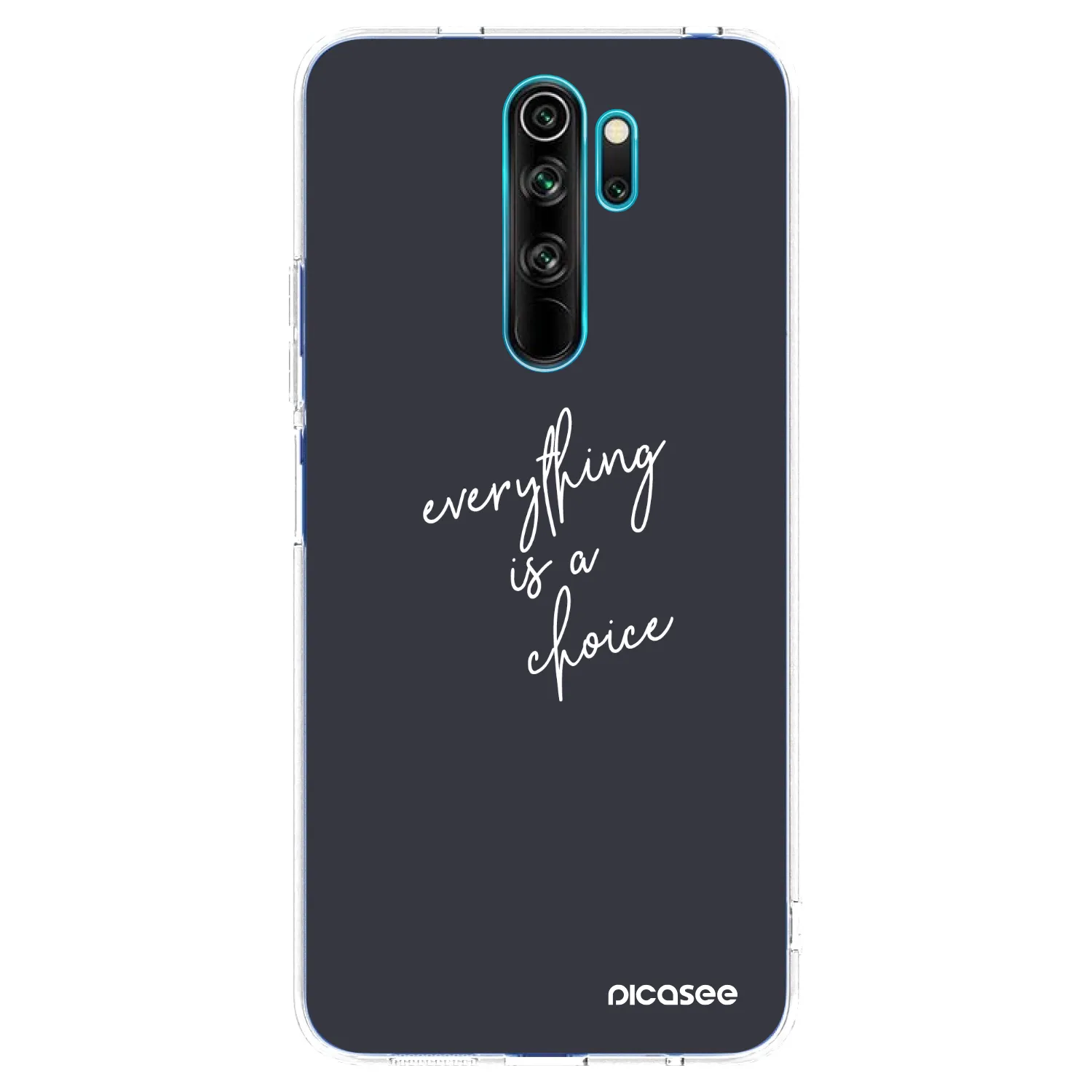 Picasee silikonska prozirna maskica za Xiaomi Redmi Note 8 Pro - Everything is a choice
