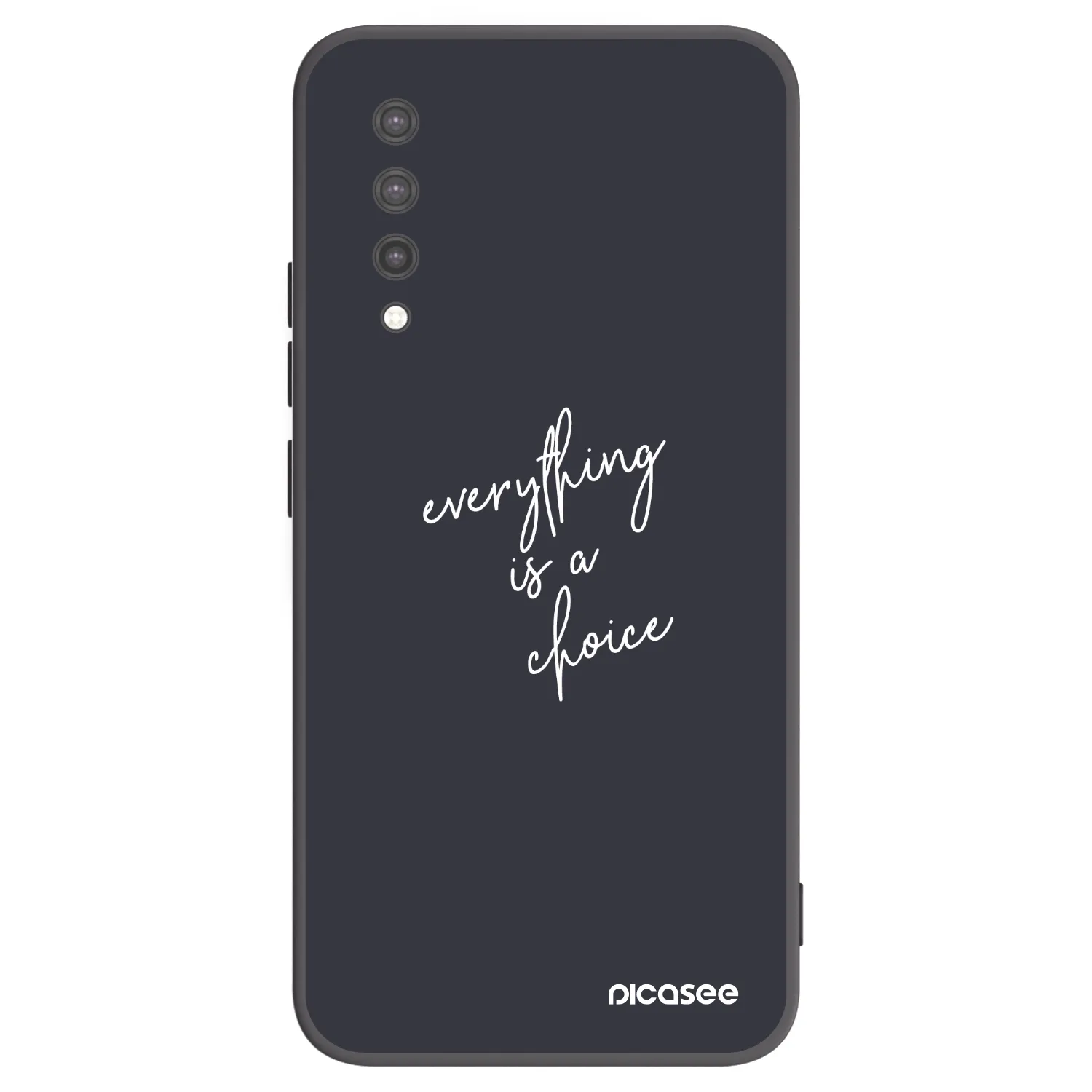 Picasee crna silikonska maskica za Xiaomi Mi 9 Lite - Everything is a choice