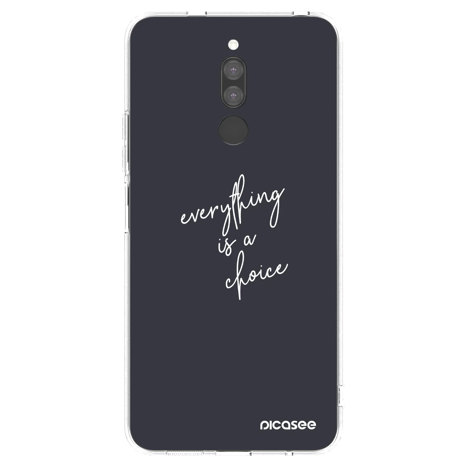 Picasee silikonska prozirna maskica za Xiaomi Redmi 8 - Everything is a choice