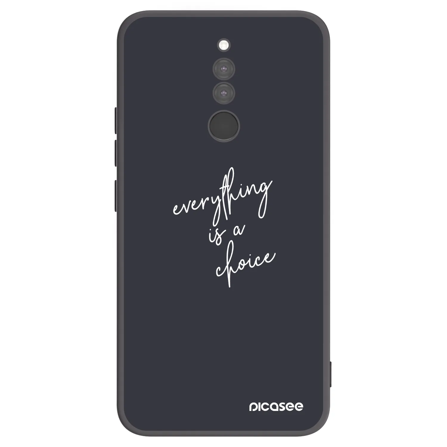 Picasee crna silikonska maskica za Xiaomi Redmi 8 - Everything is a choice