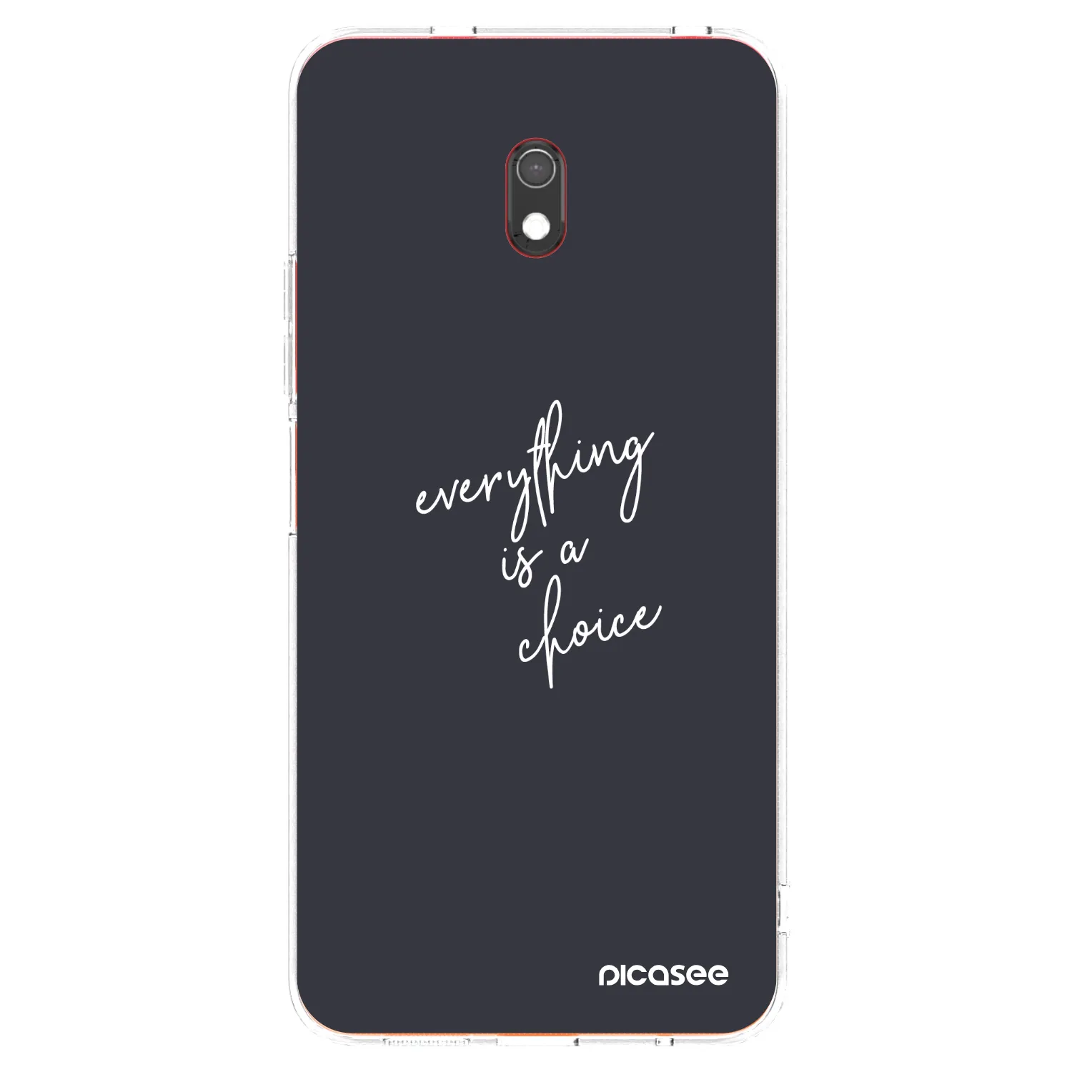 Picasee silikonska prozirna maskica za Xiaomi Redmi 8A - Everything is a choice