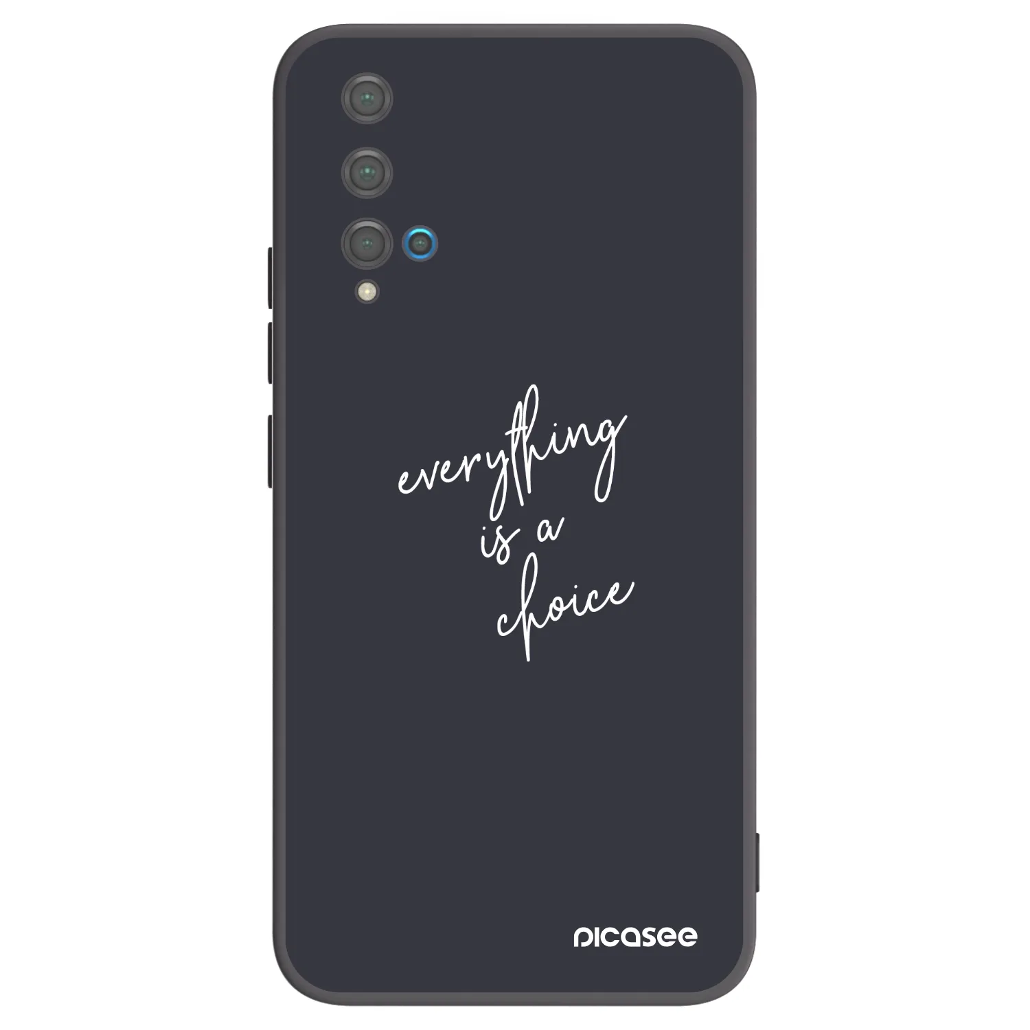 Picasee crna silikonska maskica za Huawei Nova 5T - Everything is a choice