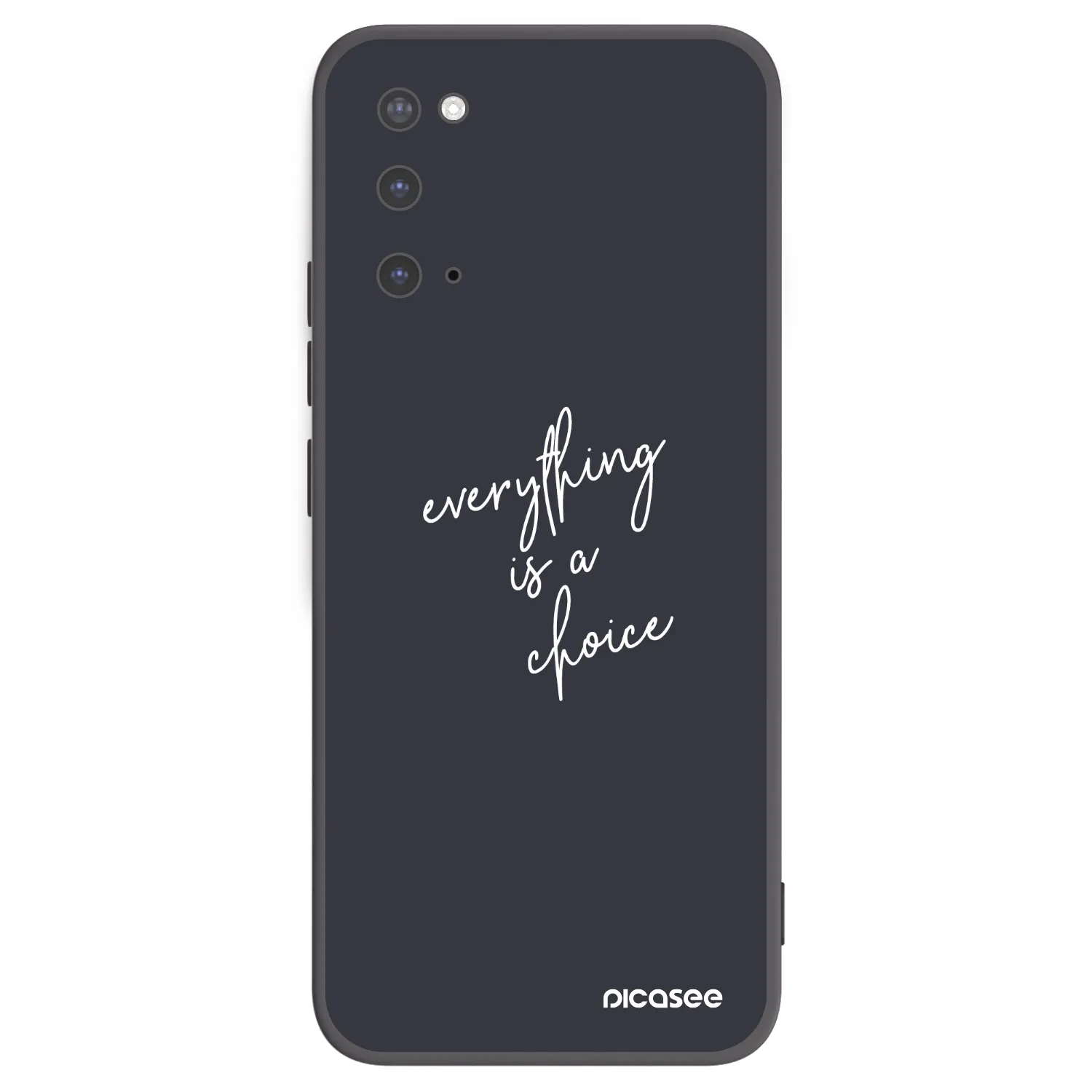 Picasee crna silikonska maskica za Samsung Galaxy S20 G980F - Everything is a choice