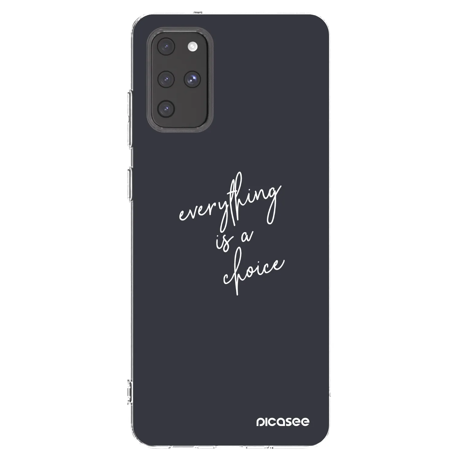 Picasee silikonska prozirna maskica za Samsung Galaxy S20+ G985F - Everything is a choice