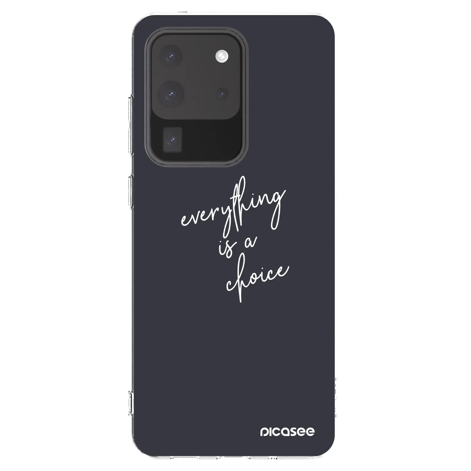 Picasee silikonska prozirna maskica za Samsung Galaxy S20 Ultra 5G G988F - Everything is a choice