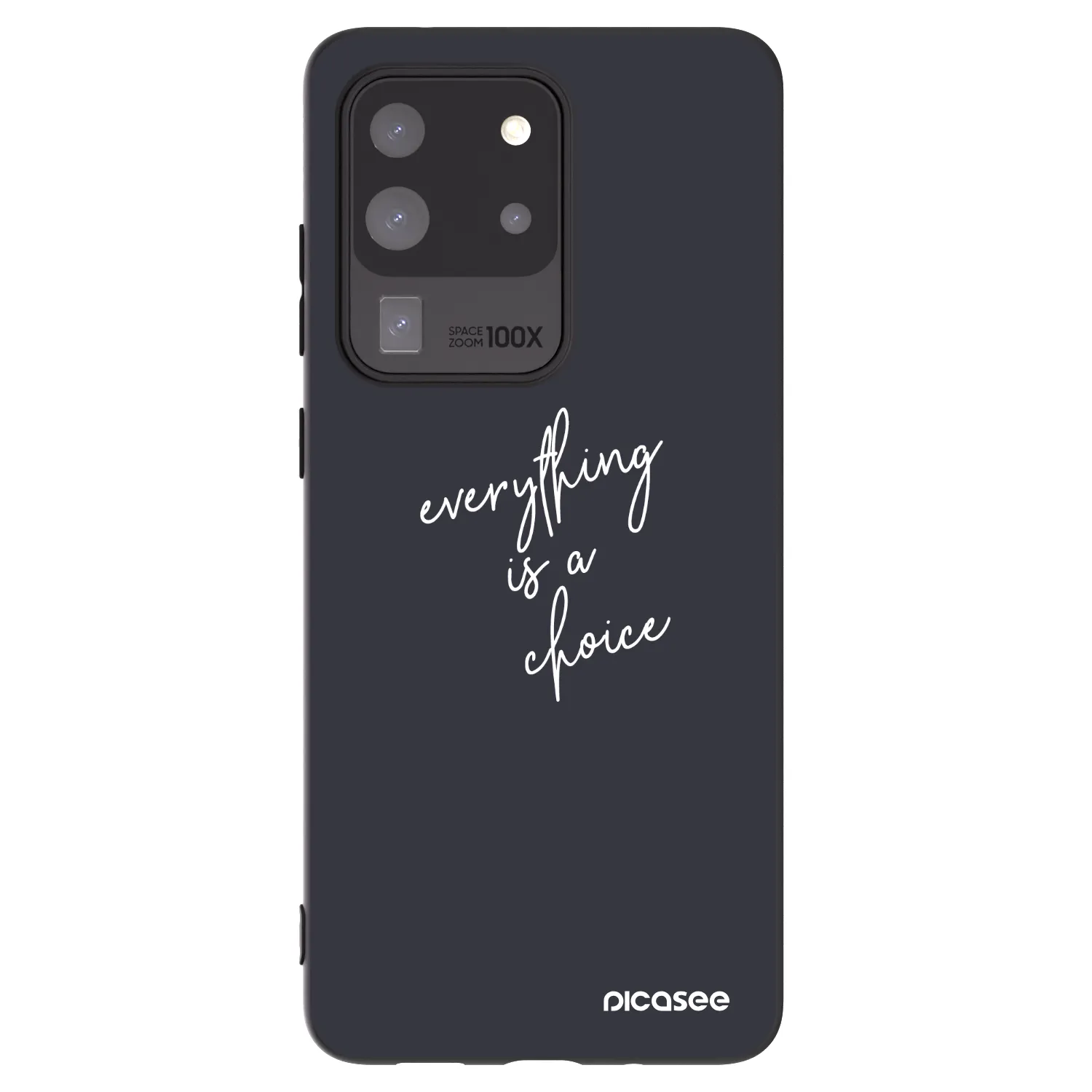 Picasee crna silikonska maskica za Samsung Galaxy S20 Ultra 5G G988F - Everything is a choice