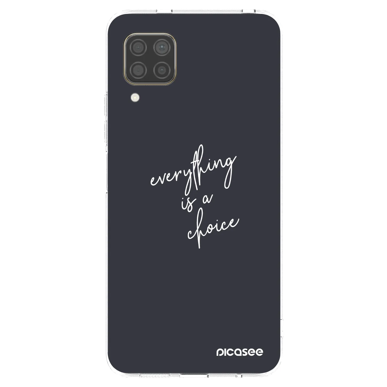 Picasee silikonska prozirna maskica za Huawei P40 Lite - Everything is a choice