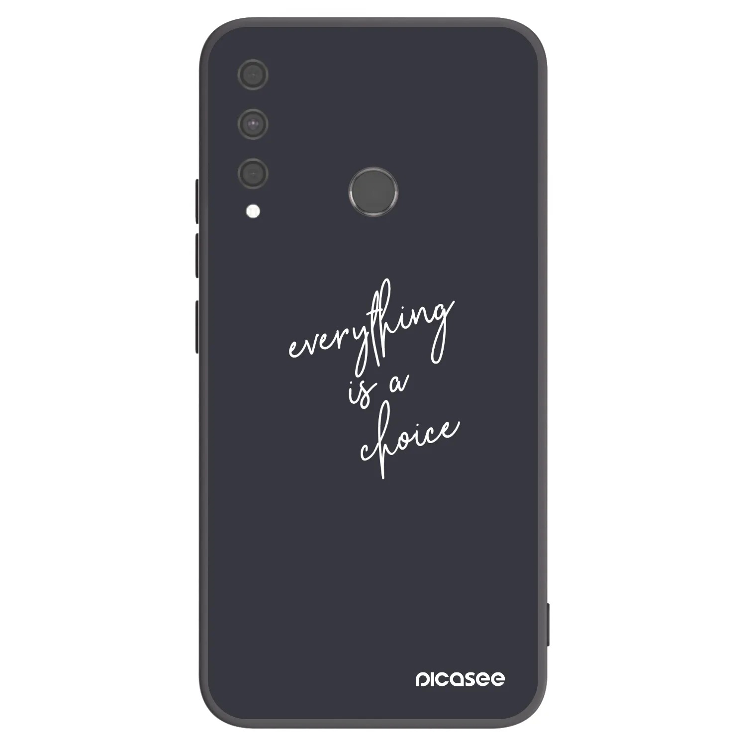 Picasee crna silikonska maskica za Huawei P40 Lite E - Everything is a choice