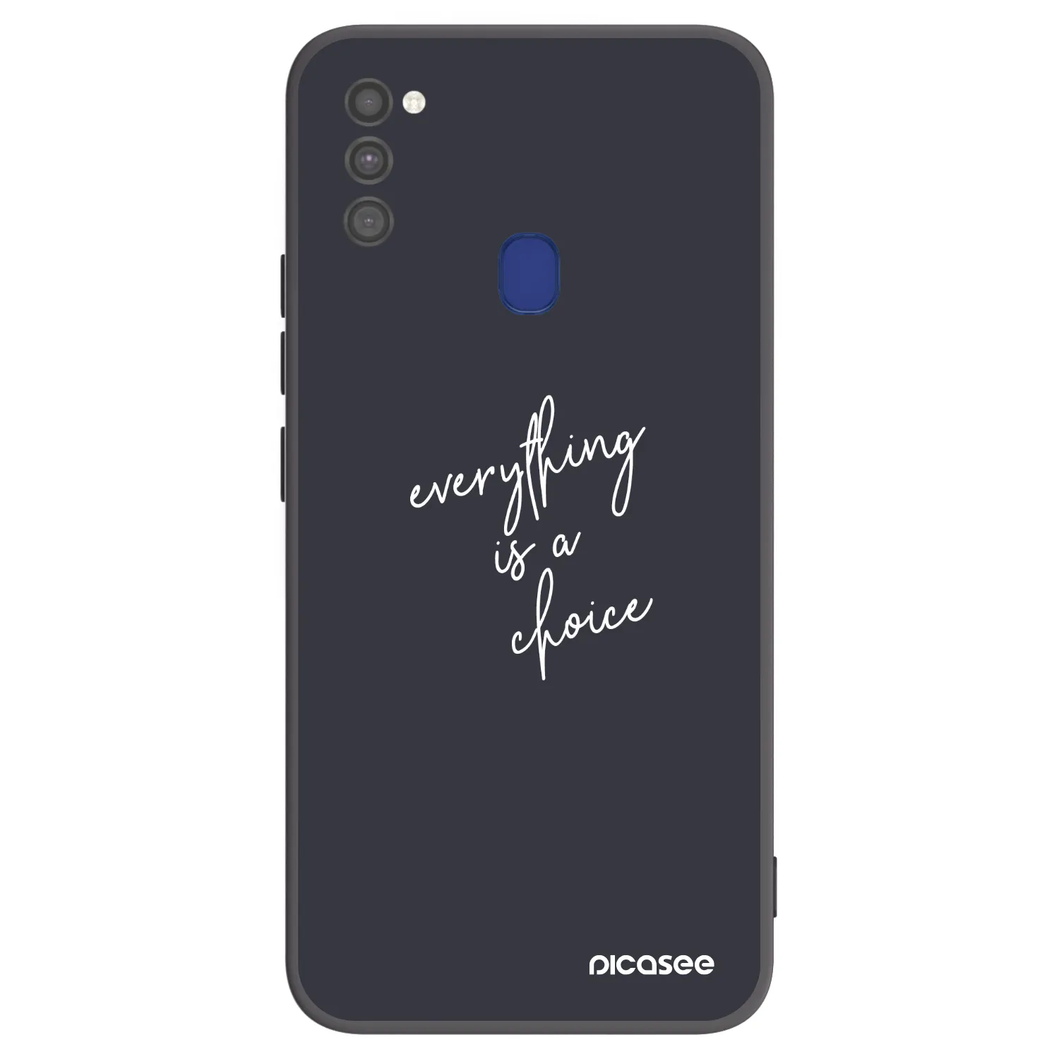 Picasee crna silikonska maskica za Samsung Galaxy M21 M215F - Everything is a choice