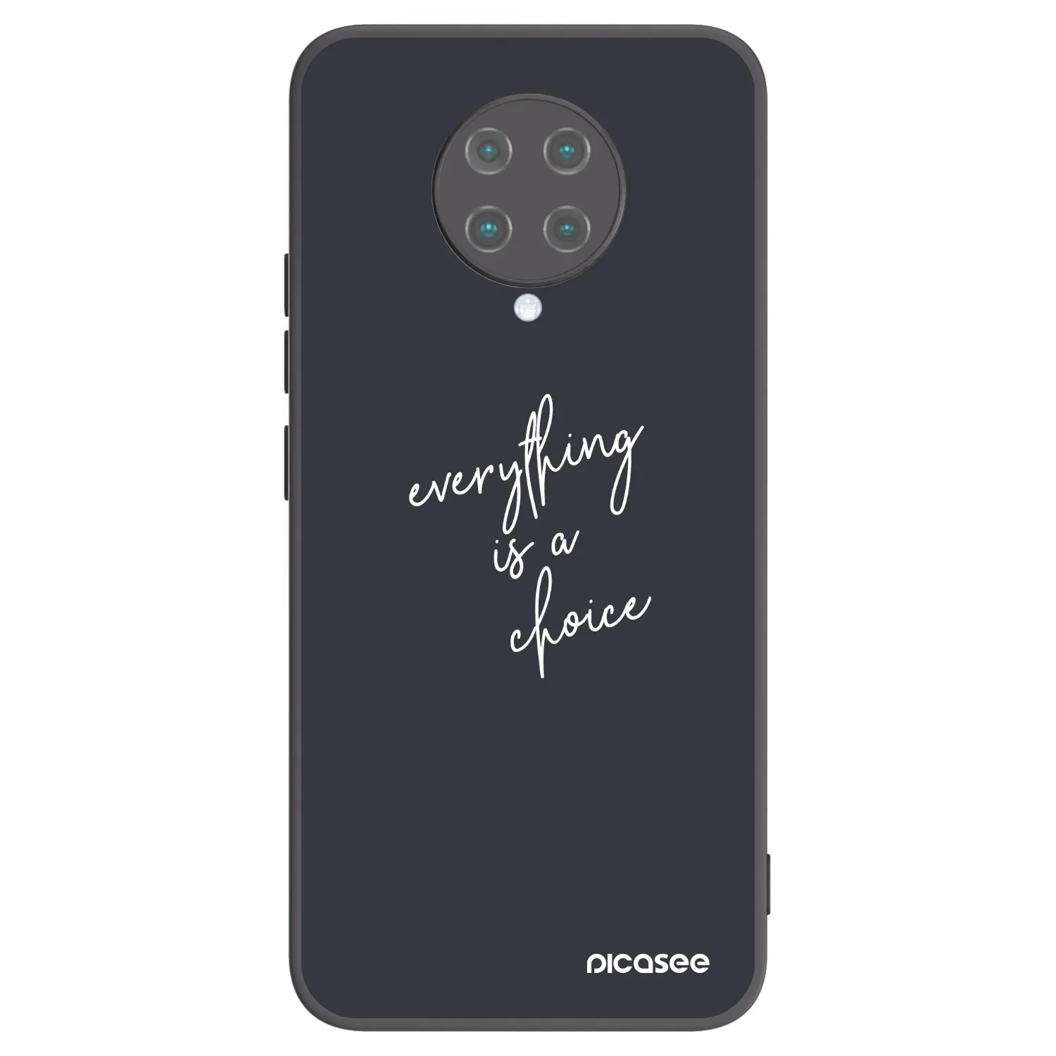 Picasee crna silikonska maskica za Xiaomi Poco F2 Pro - Everything is a choice
