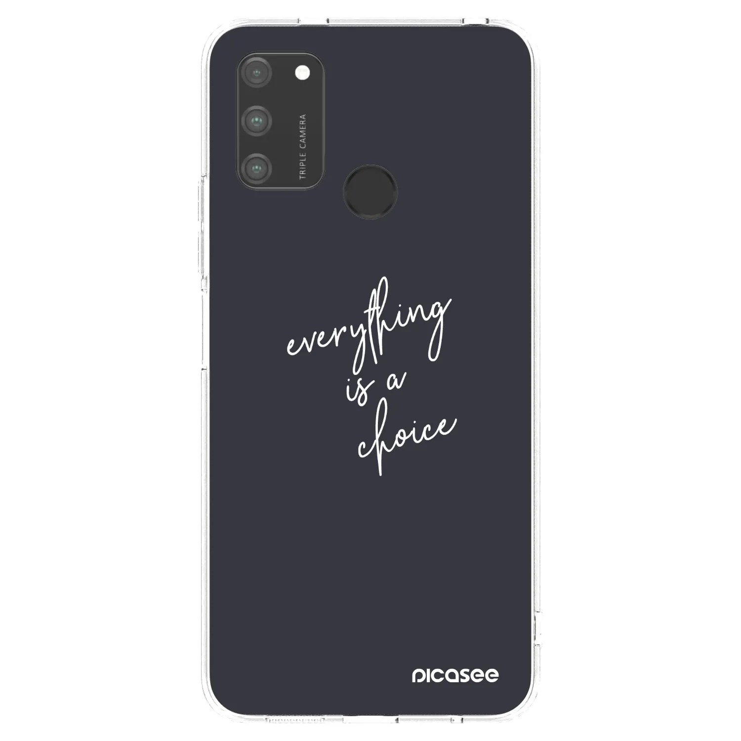 Picasee silikonska prozirna maskica za Honor 9A - Everything is a choice