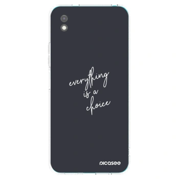 Picasee crna silikonska maskica za Xiaomi Redmi 9A - Everything is a choice