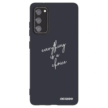 Picasee crna silikonska maskica za Samsung Galaxy S20 FE - Everything is a choice