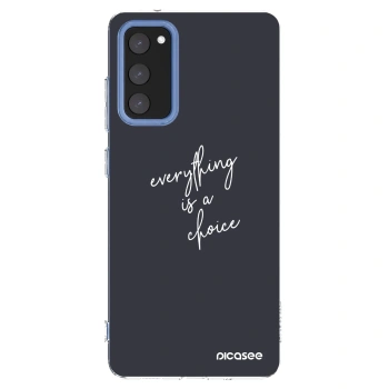 Picasee silikonska prozirna maskica za Samsung Galaxy S20 FE - Everything is a choice