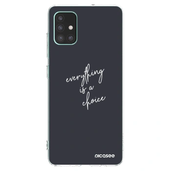 Picasee silikonska prozirna maskica za Samsung Galaxy M51 M515F - Everything is a choice