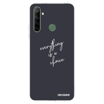 Picasee silikonska prozirna maskica za Realme 6i - Everything is a choice