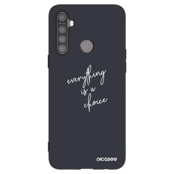 Picasee crna silikonska maskica za Realme 6i - Everything is a choice