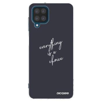 Picasee silikonska prozirna maskica za Samsung Galaxy A12 A125F - Everything is a choice