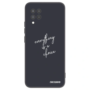 Picasee crna silikonska maskica za Samsung Galaxy A42 A426B - Everything is a choice