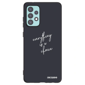 Picasee crna silikonska maskica za Samsung Galaxy A72 A725F - Everything is a choice