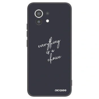 Picasee crna silikonska maskica za Xiaomi Mi 11 - Everything is a choice