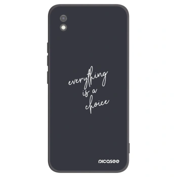 Picasee crna silikonska maskica za Xiaomi Redmi 9AT - Everything is a choice