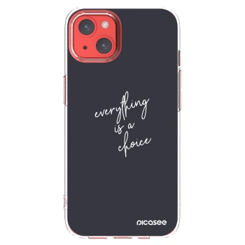 Picasee silikonska prozirna maskica za Apple iPhone 13 - Everything is a choice